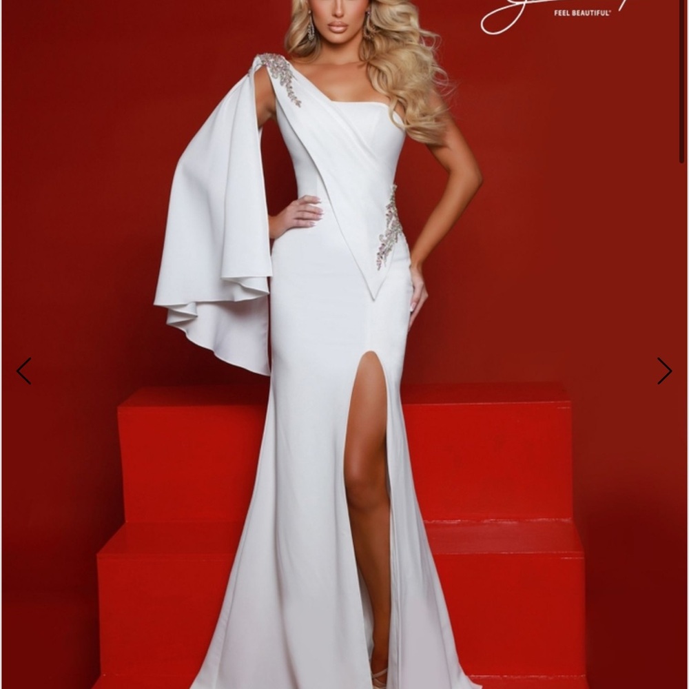 Elegant White Evening Gown